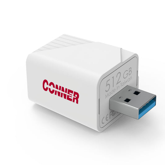 512GB Photo Storage Device Apple MFi Certified USB Type A for iPhone & iPad, Auto Backup Photos & Videos